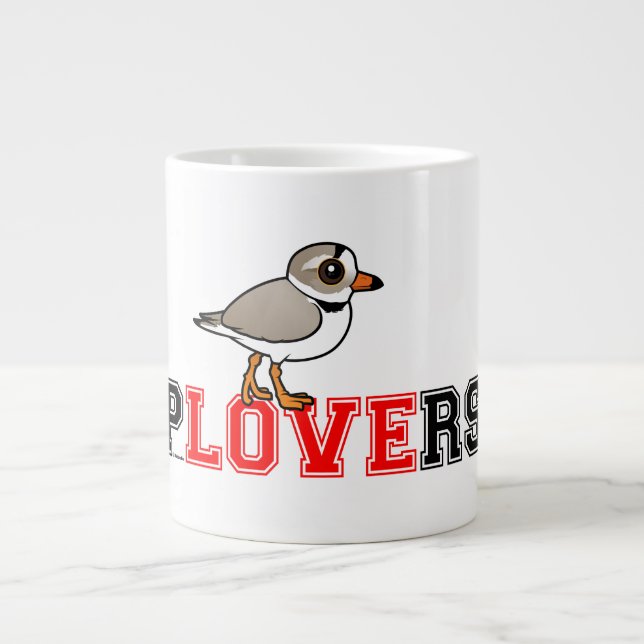 Plovers Love Giant Coffee Mug (Front)