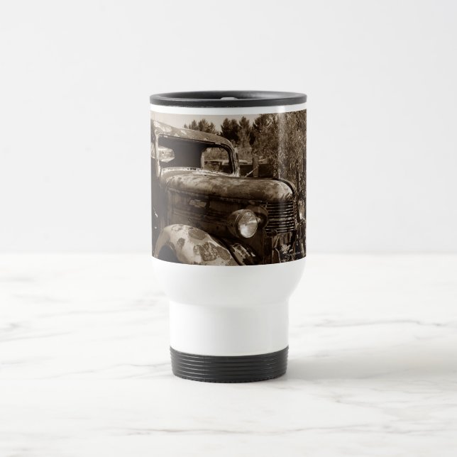 Plow Truck Travel Mug (Center)