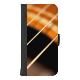 Plucked Vibrating Acoustic Guitar Strings iPhone 8/7 Plus Wallet Case