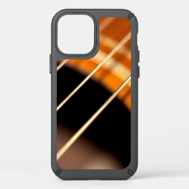 Plucked Vibrating Acoustic Guitar Strings Speck iPhone 12 Case (Front)