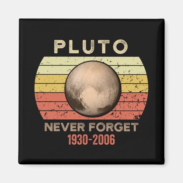 pludo never forget, eris, moon, astronomy, astrono magnet (Front)