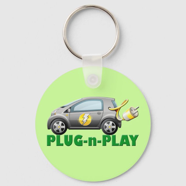 PLUG-N-PLAY ELECTRIC CAR KEYCHAIN (Front)