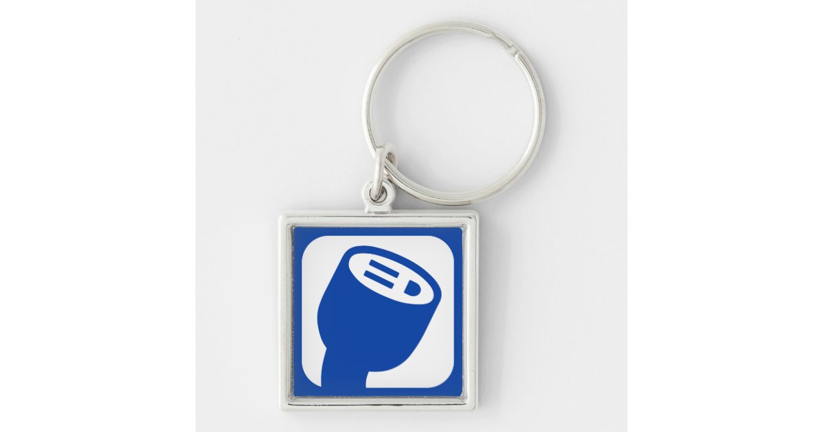 PlugShare Logo Keyring Zazzle