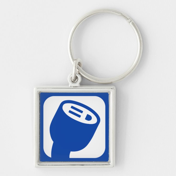 PlugShare Logo Keyring Zazzle