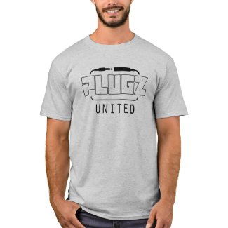 Plugz United Logo Grey Tee