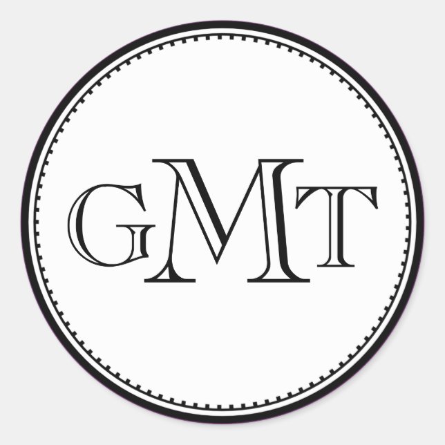 Plum 3 initial letter monogram royal elegant seal (Front)