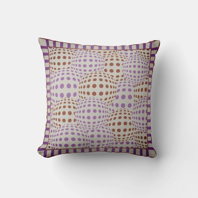Plum Accent Throw Pillow (Front)