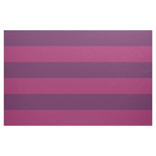 Plum and Berry Purple Wide Stripes Large Scale Fabric (Yard)
