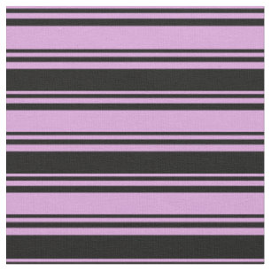 Plum and Black Colored Lines Fabric