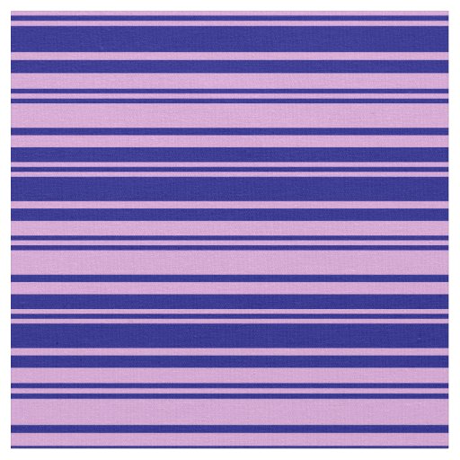 Plum and Blue Colored Striped Pattern Fabric