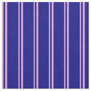 Plum and Blue Colored Stripes Fabric