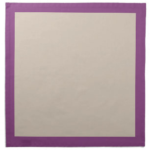 Plum and Champagne-Colored Napkins