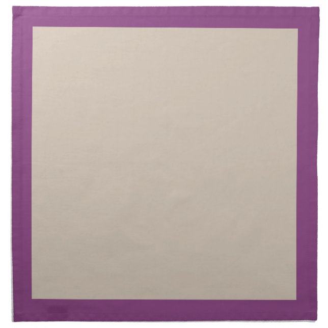 Plum and Champagne-Colored Napkins (Front)