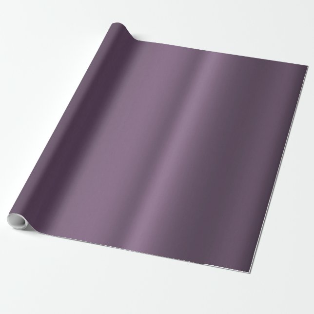 Plum and Gold Metallic Pattern 4 Wrapping Paper (Unrolled)