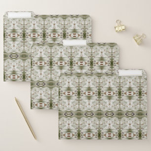 Plum and Green Beautiful File Folder
