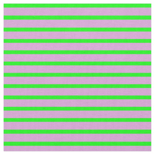 Plum and Lime Lines/Stripes Pattern Fabric (Close Up)