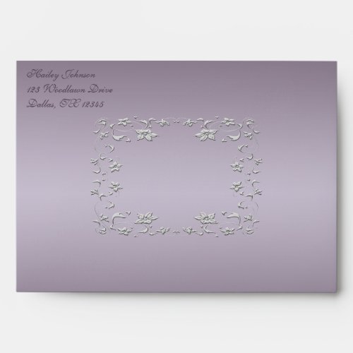 Plum and Pewter Envelope for 5x7 Size Products