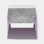 Plum and Pewter Envelope for Reply Card (Back (Bottom))