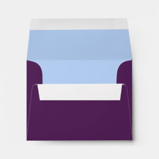Plum and Powder Blue Wedding RSVP Envelopes