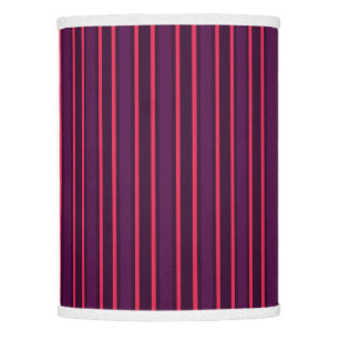 Plum and red candy stripes lamp shade