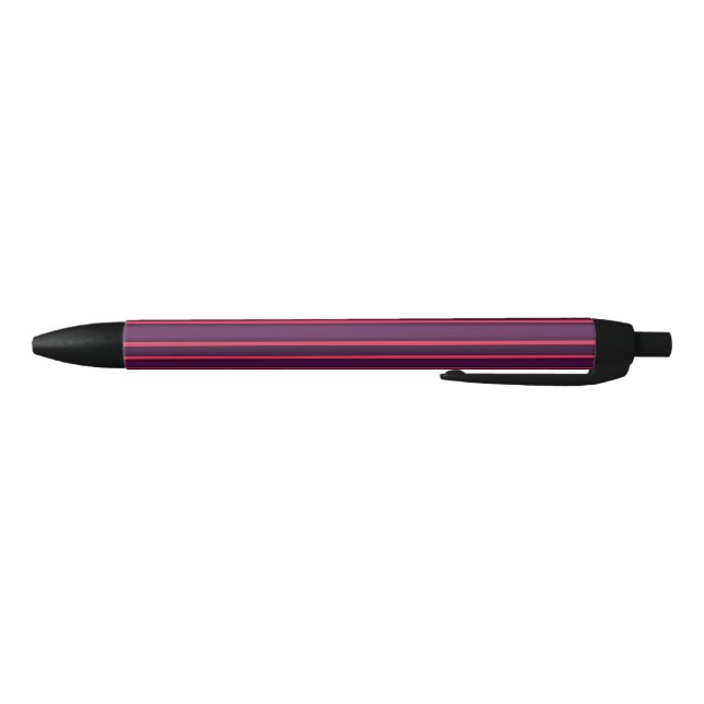 Plum and red candy stripes pen (Bottom)