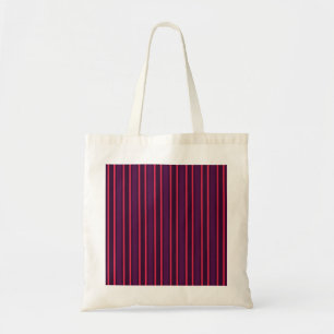 Plum and red candy stripes tote bag