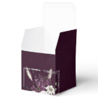 Plum and Silver Geometric Floral Wedding