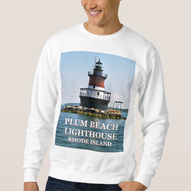Plum Beach Lighthouse, N. Kingstown, Rhode Island Sweatshirt (Front)