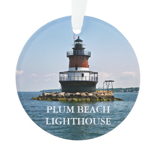 Plum Beach Lighthouse Rhode Island Ornament