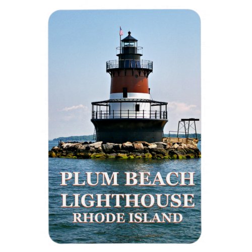 Plum Beach Lighthouse Rhode Island Photo Magnet