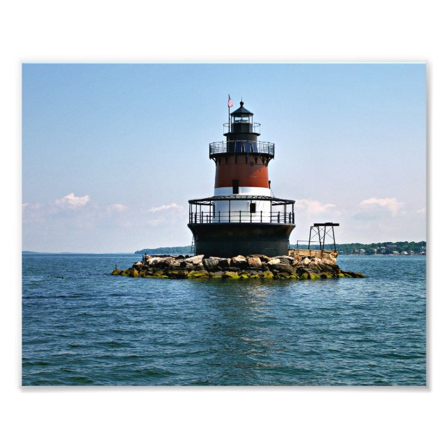 Plum Beach Lighthouse, Rhode Island Photo Print (Front)