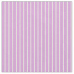 [ Thumbnail: Plum & Beige Stripes Pattern Fabric ]