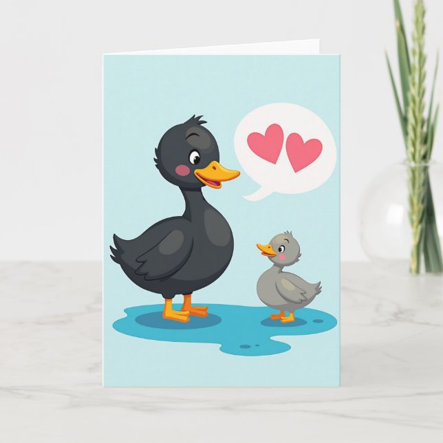 Plum Bird Mothers Day Love Card (Front)