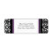 Plum Black Damask Custom Return Address Labels