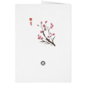 Plum Blossom and Bamboo Card (Back)