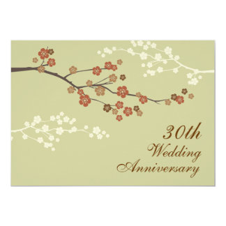 Plum Blossom Anniversary Party Invitation S-Yellow