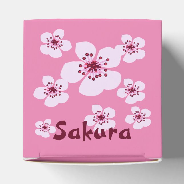 Plum blossom, cherry blossom favor boxes (Top)