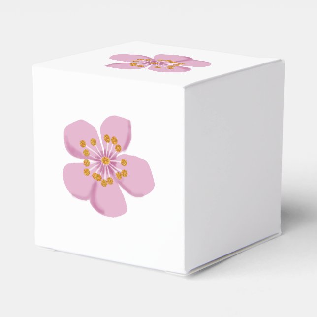 Plum blossom favor boxes (Back Side)