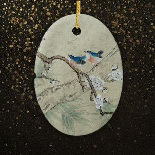 Plum Blossom in Spring Ceramic Ornament