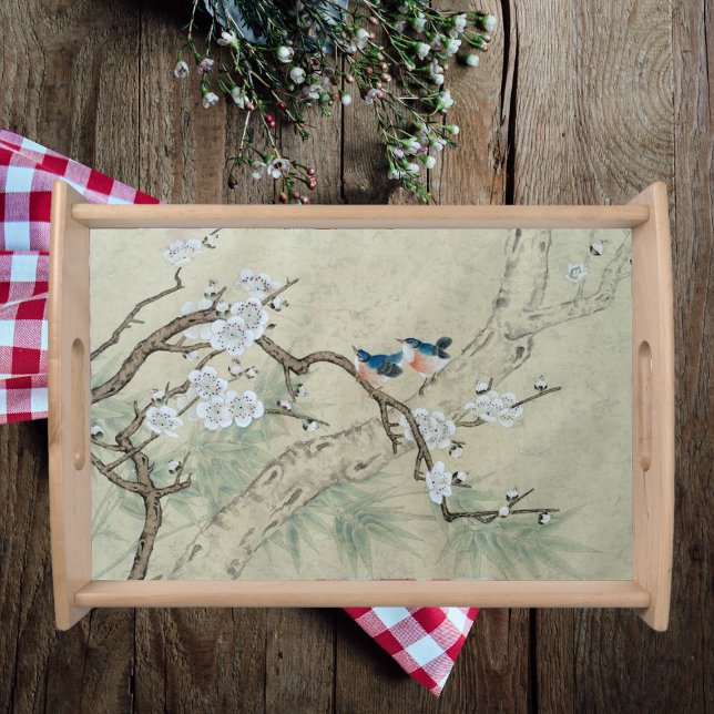 Plum Blossom in Spring Serving Tray (Creator Uploaded)