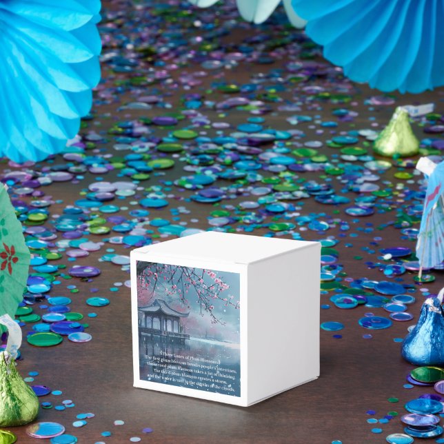 Plum Blossom Pavilion Lake Favor Boxes (Party)