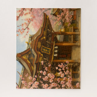 Plum Blossoms at Kitano Tenmangu Shrine Jigsaw Puzzle