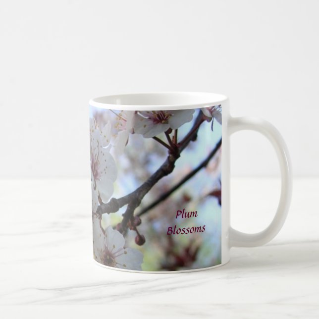 Plum Blossoms Coffee Mug (Right)