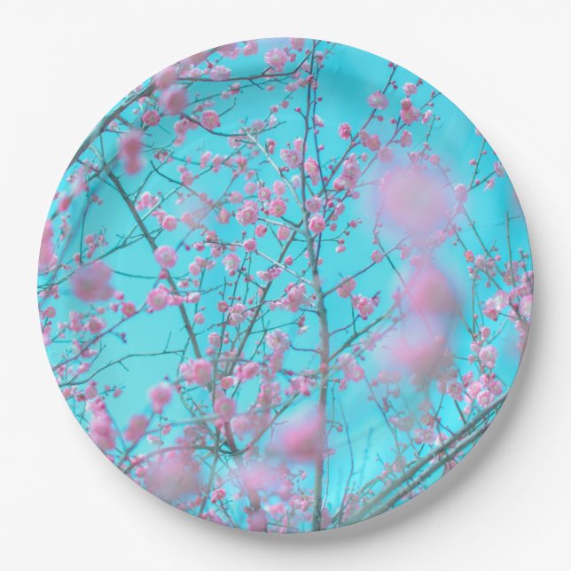 Plum Blossoms (Suzhou, China) Paper Plates (Front)