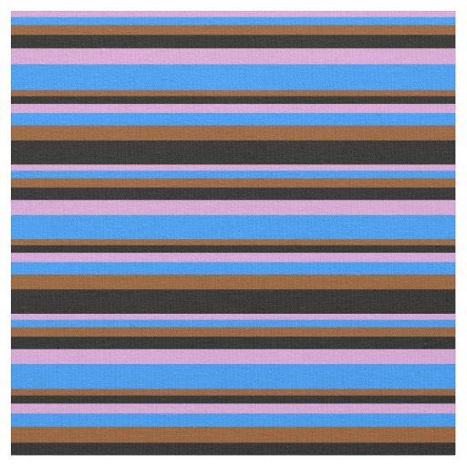 Plum, Blue, Brown, and Black Pattern Fabric