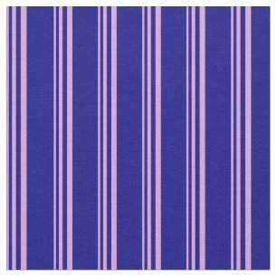 Plum & Blue Colored Lined/Striped Pattern Fabric