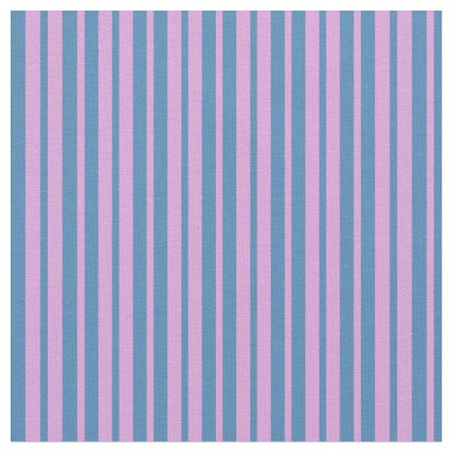 Plum & Blue Striped/Lined Pattern Fabric