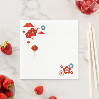 plum bossom,Chinese style in spring Napkins