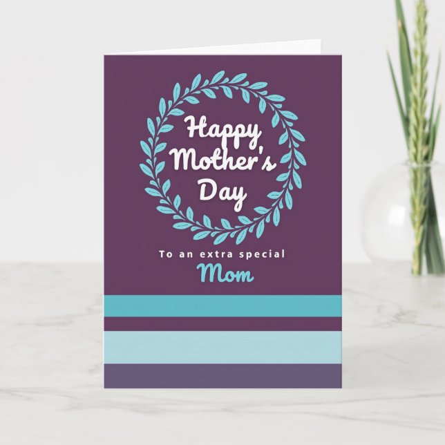 Plum Botanical Mom Card (Front)