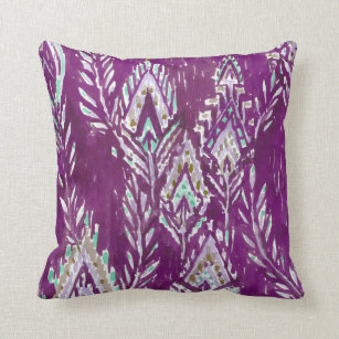 feather print throw pillows